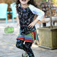 Slim Raglan (4T) - Bats & Black Roses