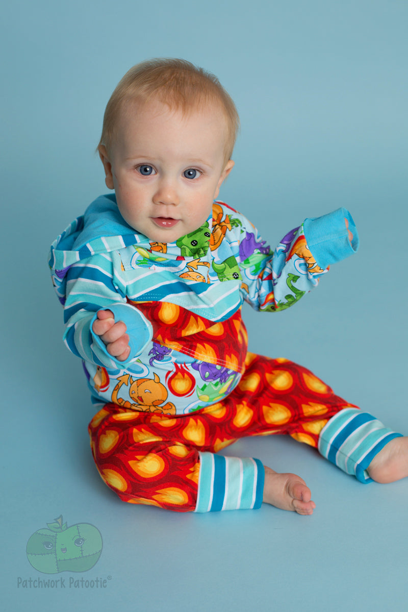 Grow Harems (3-12m) - Neon Ghosts Green